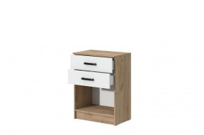 Комод Эконом (Дуб крафт золотой/Белый текстурный) в Соликамске - solikamsk.mebel24.online | фото 2