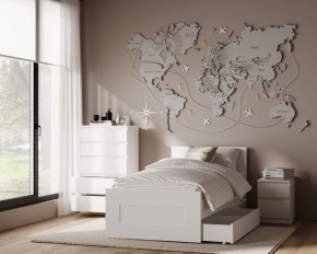 Комод КАСТОР с пятью ящиками, цвет белый в Соликамске - solikamsk.mebel24.online | фото 3