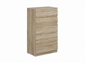 Комод КАСТОР с пятью ящиками, цвет Дуб Сонома в Соликамске - solikamsk.mebel24.online | фото