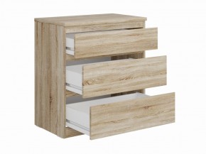 Комод КАСТОР с тремя ящиками, цвет Дуб Сонома в Соликамске - solikamsk.mebel24.online | фото 2