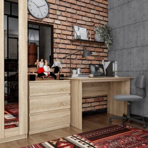 Комод КАСТОР с тремя ящиками, цвет Дуб Сонома в Соликамске - solikamsk.mebel24.online | фото 3