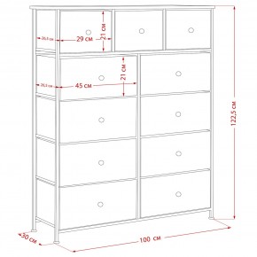 Комод Leset Линкс 11 ящиков (МДФ) в Соликамске - solikamsk.mebel24.online | фото 12