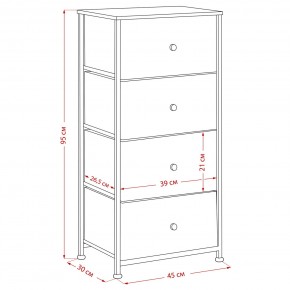 Комод Leset Линкс 4 ящика (МДФ) в Соликамске - solikamsk.mebel24.online | фото 12