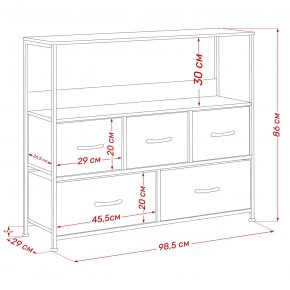 Комод Leset Локи 5 ящиков с полкой в Соликамске - solikamsk.mebel24.online | фото 13