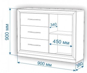 Комод Нобиле Км-120/38 ФГ в Соликамске - solikamsk.mebel24.online | фото 2