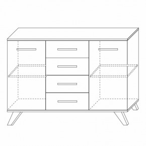 Комодино Вега Скандинавия в Соликамске - solikamsk.mebel24.online | фото 3