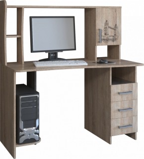 Компьютерный стол КЛ №6.4 (дуб баррик) в Соликамске - solikamsk.mebel24.online | фото