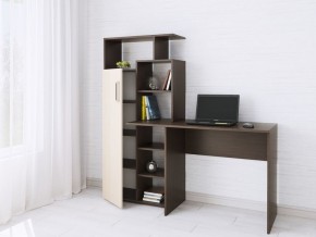 Компьютерный Стол Квартет-7 Дуб молочный/Венге в Соликамске - solikamsk.mebel24.online | фото