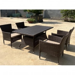 Комплект мебели из иск. ротанга AM-196B/T196 Brown 4Pcs (4+1) в Соликамске - solikamsk.mebel24.online | фото 3