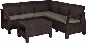 Комплект мебели угловой Корфу Релакс Сет (CORFU II RELAX SET) коричневый в Соликамске - solikamsk.mebel24.online | фото 2