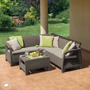 Комплект мебели угловой Корфу Релакс Сет (CORFU II RELAX SET) коричневый в Соликамске - solikamsk.mebel24.online | фото 4