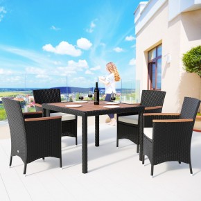 Комплект плетеной мебели  AFM-440 90x90 4Pcs Black (4+1) в Соликамске - solikamsk.mebel24.online | фото