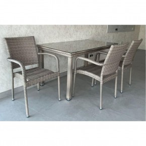 Комплект плетеной мебели T256C/Y376C-W85 Latte (4+1) + подушки на стульях в Соликамске - solikamsk.mebel24.online | фото 2
