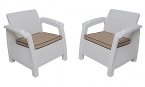 Комплект уличной мебели Yalta Premium Terrace Set (Ялта) белый (+подушки под спину) в Соликамске - solikamsk.mebel24.online | фото 4