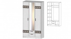 КОСТА-РИКА Шкаф 3-х створчатый (анкор светлый) в Соликамске - solikamsk.mebel24.online | фото