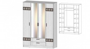 КОСТА-РИКА Шкаф 4-х створчатый (анкор светлый) в Соликамске - solikamsk.mebel24.online | фото