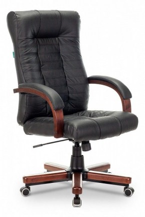 Кресло для руководителя KB-10WALNUT/B/LEATH в Соликамске - solikamsk.mebel24.online | фото