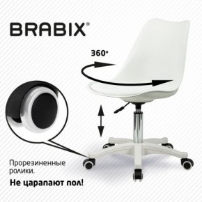 Кресло стул BRABIX "Eames MG-310 PL", пластик белый, экокожа белая, 532926 в Соликамске - solikamsk.mebel24.online | фото 5