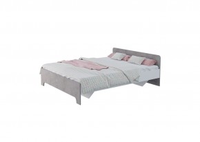 Кровать 1,6 VICTOR + основание (Белый-Бетон) в Соликамске - solikamsk.mebel24.online | фото 2
