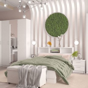Кровать 1600 Париж с настилом (Белый тиснение) в Соликамске - solikamsk.mebel24.online | фото 4