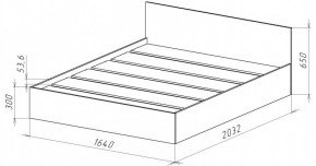 НИЦЦА-14 Кровать 1600 с настилом ЛДСП (НЦ.14) в Соликамске - solikamsk.mebel24.online | фото 3
