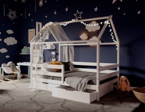 Кровать-домик 80*160 Белый в Соликамске - solikamsk.mebel24.online | фото