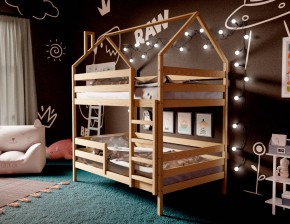 Кровать-домик двухъярусная 80*160 без покраски в Соликамске - solikamsk.mebel24.online | фото 3