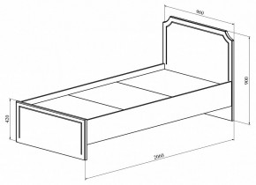 Кровать односпальная ДримСтар ДС-50 в Соликамске - solikamsk.mebel24.online | фото 3