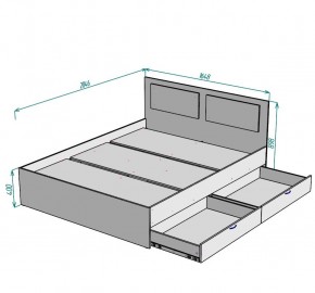 Кровать Ольга L39 (1600) 2 ящика в Соликамске - solikamsk.mebel24.online | фото 2