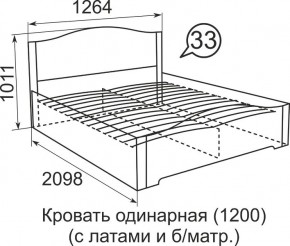 Кровать с латами Виктория 1600*2000 в Соликамске - solikamsk.mebel24.online | фото 4