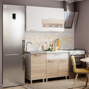 Кухня Айсбери 1.2 м (Белый/Дуб Сонома) в Соликамске - solikamsk.mebel24.online | фото
