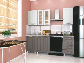 Кухня модульная Луксор серый-белый в Соликамске - solikamsk.mebel24.online | фото 1