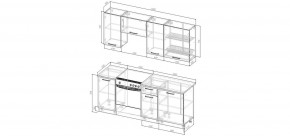 Кухонный гарнитур Белый Глянец 2000 (Стол. 38мм) в Соликамске - solikamsk.mebel24.online | фото 2