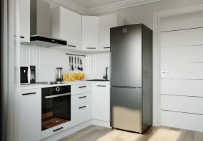 Кухонный гарнитур Белый Глянец 2200*1000 (Стол. 38мм) в Соликамске - solikamsk.mebel24.online | фото 1