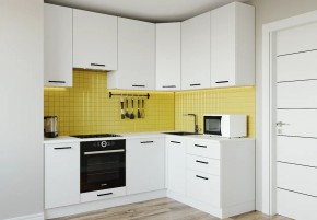 Кухонный гарнитур Белый Глянец 2200*1600 h950 (Стол. 38мм) в Соликамске - solikamsk.mebel24.online | фото