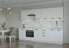 Кухонный гарнитур Белый Глянец 3000 (Стол. 38мм) в Соликамске - solikamsk.mebel24.online | фото