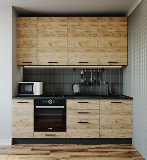 Кухонный гарнитур Крафт 2200 (Стол. 26мм) в Соликамске - solikamsk.mebel24.online | фото