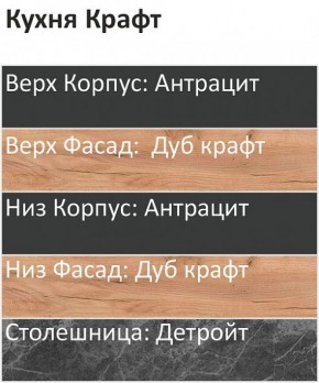 Кухонный гарнитур Крафт 2200 (Стол. 26мм) в Соликамске - solikamsk.mebel24.online | фото 3