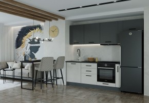 Кухонный гарнитур Лофт 2550 (Стол. 38мм) в Соликамске - solikamsk.mebel24.online | фото