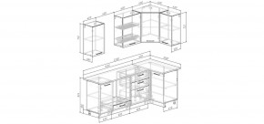 Кухонный гарнитур Меренга 2200*1000 (Стол. 26мм) в Соликамске - solikamsk.mebel24.online | фото 2