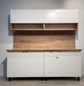 Кухонный гарнитур МОНАКО 2.0 м Серия 2 МДФ с фрезеровкой (Дуб Золотой/Белый матовый) в Соликамске - solikamsk.mebel24.online | фото 2