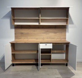 Кухонный гарнитур «Монако» 2.0 м Серия 2 МДФ с фрезеровкой (Дуб Золотой/Графит) в Соликамске - solikamsk.mebel24.online | фото 7