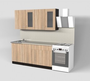 Кухонный гарнитур Симона демо 1700 (Венга/Дуб Сонома) в Соликамске - solikamsk.mebel24.online | фото 1