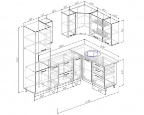 Кухонный гарнитур угловой Демо 2400х1600 (Стол. 38мм) в Соликамске - solikamsk.mebel24.online | фото 2