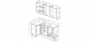 Кухонный гарнитур Умбра 1000*1800 (Стол. 38мм) в Соликамске - solikamsk.mebel24.online | фото 2