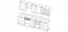 Кухонный гарнитур Умбра 3000 (Стол. 26мм) в Соликамске - solikamsk.mebel24.online | фото 2