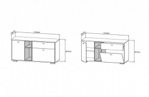 ЛАНС Комод К101 (дуб бунратти/графит) в Соликамске - solikamsk.mebel24.online | фото 4