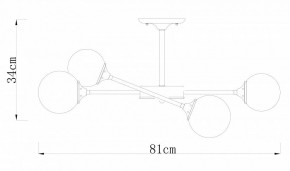 Люстра на штанге Arte Lamp Marco A2703PL-6SG в Соликамске - solikamsk.mebel24.online | фото 2