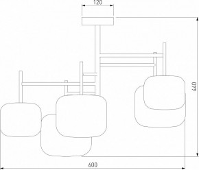 Люстра на штанге Eurosvet Jar 70128/5 хром в Соликамске - solikamsk.mebel24.online | фото 4