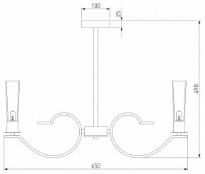 Люстра на штанге Eurosvet Rosher 60141/6 хром в Соликамске - solikamsk.mebel24.online | фото 2